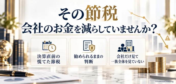 節税財務弱める選び方